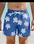 Bañador Infantil Tortugas Marinas Azul