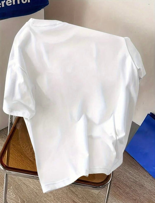 Camiseta Oversize Los Angeles California Blanca Estilo Urbano