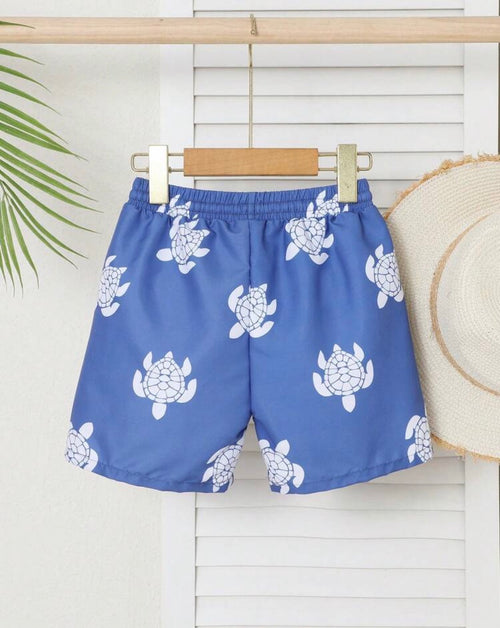 Bañador Infantil Tortugas Marinas Azul